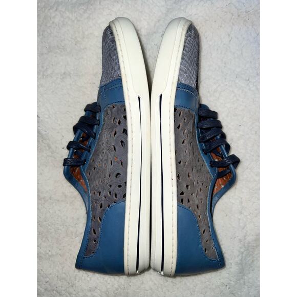 Franco Cuadra casual Python Snakeskin Leather Sneakers - size US 9-9 1/2 (26cm). - Picture 7 of 10